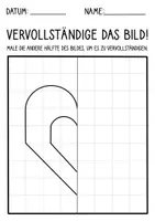 Vorschau - Mal- und Bastelvorlagen - 5x Motorikübungen für den Valentinstag - Kunst Materialpaket - Seite 3