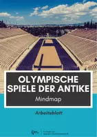 Vorschau - Arbeitsblätter - Olympische Spiele der Antike ⎮ Mindmap für deinen Sportunterricht - Deckblatt