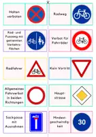 Vorschau - Spiele - 20 Verkehrsschilder_Finde das Paar_Wort-Bild-Karten - Seite 2