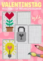 Vorschau - Arbeitsblätter - Valentinstag Pixel Kunst - Malen für Vertretungsstunden - Deckblatt