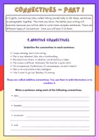 Vorschau - Arbeitsblätter - Vocabulary: Connectives / Linking Words Part I - Seite 1