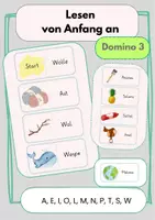 Vorschau - Arbeitsblätter - Materialpaket "Lesen von Anfang an 3: A, E, I, O, L, M, N, P, T, S, W" - Seite 1