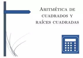 Vista previa - Hojas de trabajo - Aritmética de cuadrados y raíces cuadradas | matemáticas | 26 columnas - página 1