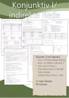Vorschau - Arbeitsblätter - Konjunktiv 1 / indirekte Rede - Deckblatt