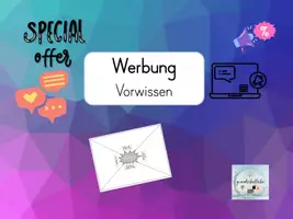 Vorschau - Arbeitsblätter - Werbung: Vorwissensaktivierung - Seite 1