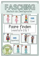 Vorschau - Spiele - FASCHING Paare finden - Deckblatt