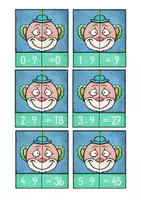 Vorschau - Unterrichtsreihen - 1x1 - 9er-Reihe - Karneval - Fasching - Legematerial - Freiarbeit - Seite 2