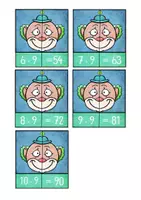 Vorschau - Unterrichtsreihen - 1x1 - 9er-Reihe - Karneval - Fasching - Legematerial - Freiarbeit - Seite 3
