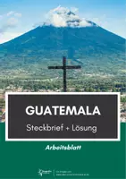 Vorschau - Arbeitsblätter - Guatemala Steckbrief - Deckblatt