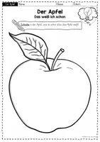 Vorschau - Arbeitsblätter - Apfel: Vorwissenserhebung zur Unterrichtsreihe "Der Apfel" (Jahrgangsstufe 1/2) - Seite 2