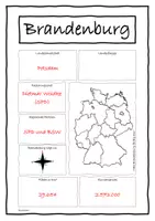 Vorschau - Arbeitsblätter - Bundesländer Steckbrief - Brandenburg - Seite 1
