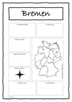 Vorschau - Arbeitsblätter - Bundesländer Steckbrief - Bremen - Deckblatt