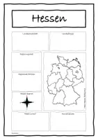 Vorschau - Arbeitsblätter - Bundesländer Steckbrief - Hessen - Deckblatt
