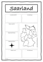 Vorschau - Arbeitsblätter - Bundesländer Steckbrief - Saarland - Deckblatt