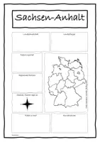 Vorschau - Arbeitsblätter - Bundesländer Steckbrief - Sachsen-Anhalt - Deckblatt