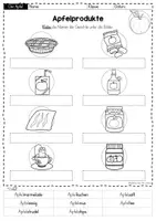 Vorschau - Arbeitsblätter - Apfel: Apfelprodukte Grundschule – Arbeitsblätter & Bildkarten (Klasse 1–2) | Sachunterricht - Seite 2