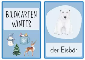 Vorschau - Poster - Bildkarten | Winter | Wort und Bild - Seite 1