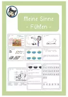Vorschau - Arbeitsblätter - Meine Sinne - Fühlen, Experimente rund um die Haut - Deckblatt