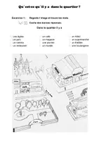 Vorschau - Unterrichtsreihen - Französisch: La ville / le quartier Variant 2 Übungen - Deckblatt
