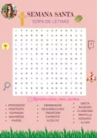 Vista previa - Juegos / Gamificación - SOPA DE LETRAS SEMANA SANTA PARA APRENDER VOCABULARIO - Portada