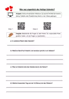 Vorschau - Arbeitsblätter - Wer war eigentlich der Heilige Valentin? (4 Arbeitsblätter) - Deckblatt