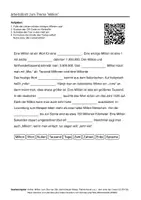 Vorschau - Arbeitsblätter - Arbeitsblätter zum Thema "Million" (Lückentext, Hörverstehen) + Lösung & MP3 - Deckblatt