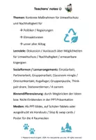 Vorschau - Arbeitsblätter - Discussion prompts: Protecting our environment, saving our planet - Seite 1
