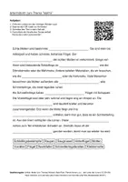 Vorschau - Arbeitsblätter - Arbeitsblätter zum Thema "Motte" (Lückentext, Hörverstehen) + Lösung & MP3 - Deckblatt