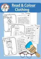 Vorschau - Arbeitsblätter - Read and Colour- Clothing- dreifach differenziertes sinnentnehmendes Lesen im Englischunterricht - Deckblatt