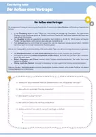 Vorschau - Arbeitsblätter - Vorträge halten - Der Aufbau eines Vortrages - Seite 1