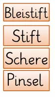 Vorschau - Arbeitsblätter - Materialpaket Schulsachen - Seite 3