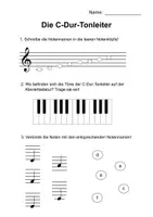 Vorschau - Arbeitsblätter - Materialpaket C-Dur Tonleiter Musikunterricht - Seite 3