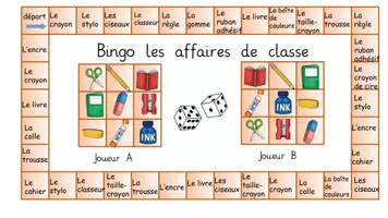 Vorschau - Spiele - Bingo les affaires de classe - Deckblatt