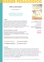 anteprima - Esercizi - Festa a casa di Bris (Dossier pedagogico) - Pagina di copertina