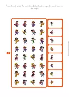 Aperçu - Apprentissages en autonomie - Perception Visuelle et Comptage SUPER-HÉROS ANGLAIS Vol. 1 - Page 3