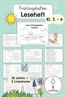 Vorschau - Arbeitsblätter - Leseheft Frühling | Leseförderung Kl. 2 - 4 - Deckblatt