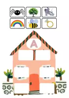 Vista previa - Hojas de trabajo - CASITAS DEL ABECEDARIO - página 2
