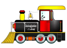 Vorschau - Präsentationen/Tafelbilder - Satzglieder bestimmen: Satzglieder-Zug (Tafelmaterial) - Deutsch - Kl. 3/4 - Seite 2