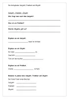 Vorschau - Unterrichtsreihen - Subjekt Prädikat Objekt unterschiedliche Aufgaben + Lösung - Seite 1