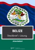 Vorschau - Arbeitsblätter - Belize Steckbrief - Deckblatt