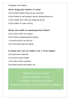Vorschau - Unterrichtsreihen - Das Prädikat Aufgaben + Lösung - Seite 3