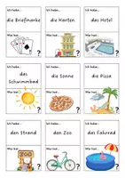 Vorschau - Spiele - Wortschatz: Ich habe..., wer hat...? Unterrichtsreihe Postkarten - Seite 2