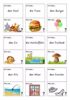 Vorschau - Spiele - Wortschatz: Ich habe..., wer hat...? Unterrichtsreihe Postkarten - Seite 3