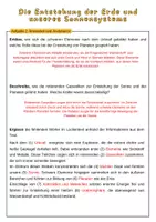 Vorschau - Arbeitsblätter - Die Entstehung der Erde und unseres Sonnensystems | Unterrichtsreihe "Evolution", Biologie, 9./10. Klasse - Seite 2