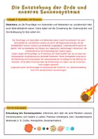 Vorschau - Arbeitsblätter - Die Entstehung der Erde und unseres Sonnensystems | Unterrichtsreihe "Evolution", Biologie, 9./10. Klasse - Seite 3