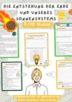 Vorschau - Arbeitsblätter - Die Entstehung der Erde und unseres Sonnensystems | Unterrichtsreihe "Evolution", Biologie, 9./10. Klasse - Deckblatt