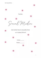 Vorschau - Stundenentwürfe - Social Media - Portfolio - Deckblatt