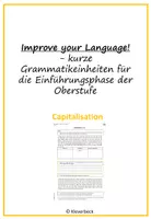 Vorschau - Arbeitsblätter - Improve your language! Capitalisation - Deckblatt