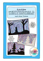 Vorschau - Mal- und Bastelvorlagen - Winterwald nach Alma Thomas - Kunstidee Winter, Kunst Grundschule - Deckblatt