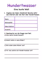 Vorschau - Stundenentwürfe - Hundertwasser Materialpaket für die Grundschule - Seite 3